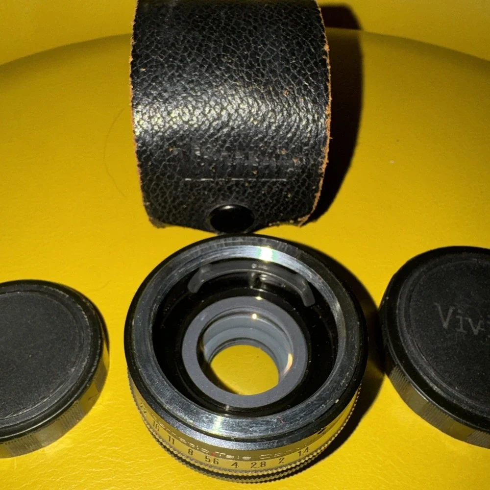 Vivitar Auto 2X Tele-Converter Model 2X-1 Lens With Original Leather Case
